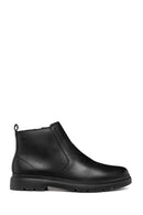 Geox Men's Black Spherica Ec1 Abx Zippered Waterproof Leather Boots | Derimod