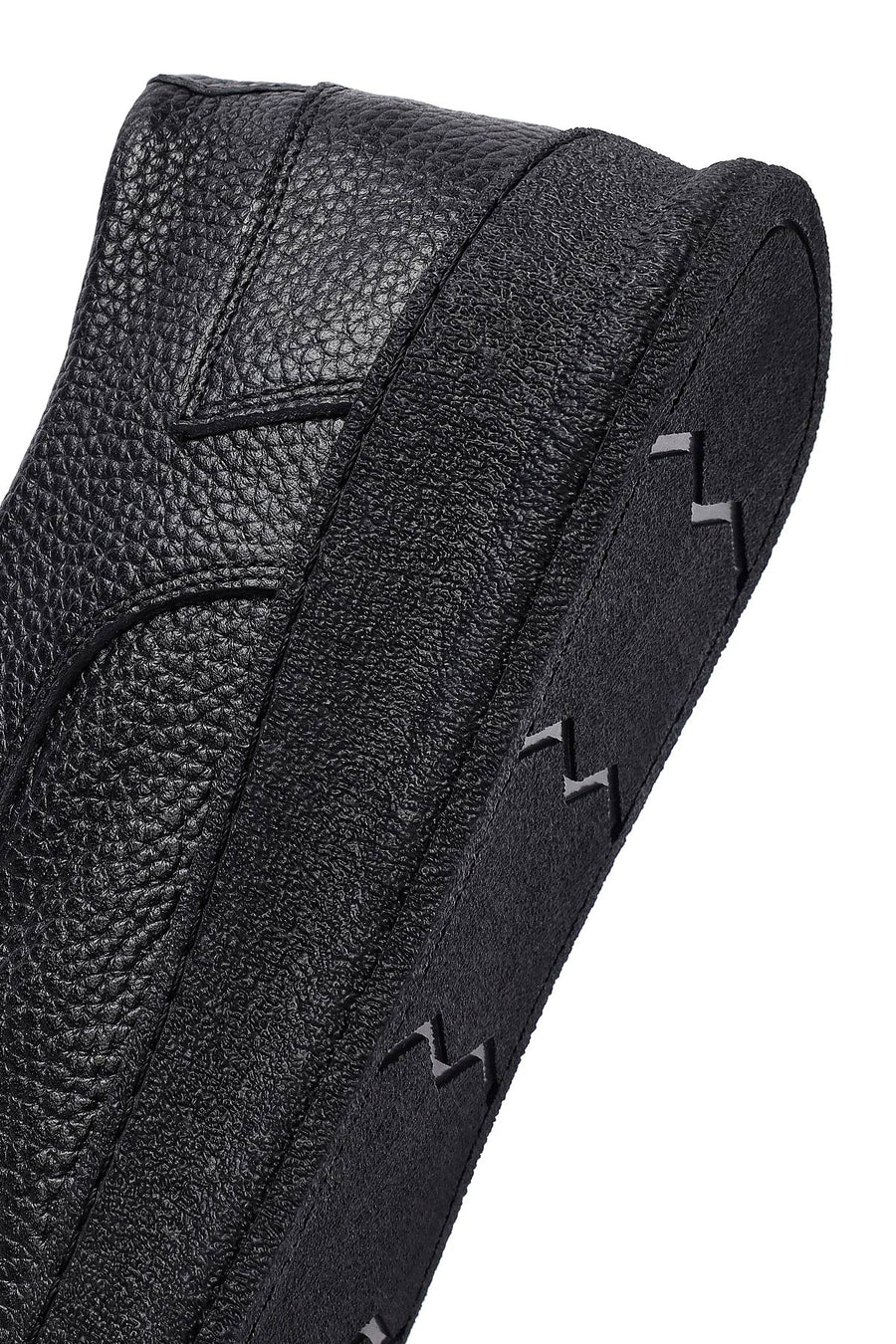 Men's Black Lace Up Leather Casual Shoes