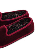 Women's Burgundy Fabric Loafer | Derimod
