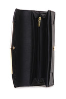 Women's Black Faux Leather Wallet | Derimod