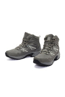 Derimod Dry Men's Grey Laced Waterproof Leather Outdoor Boots | Derimod
