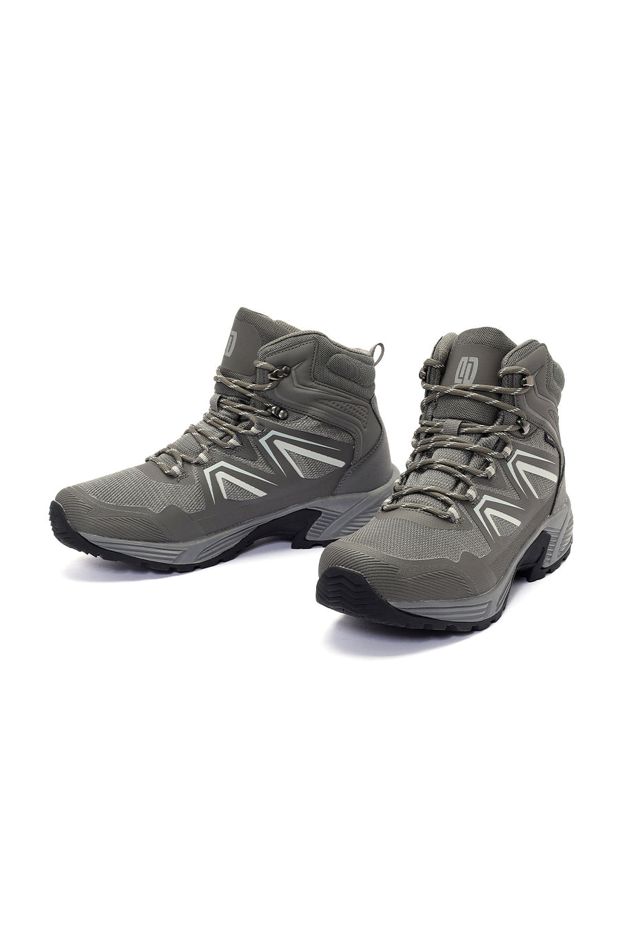 Derimod Dry Men's Grey Laced Waterproof Leather Outdoor Boots