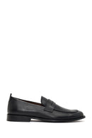 Derimod Black Male Black Leather Classic Loafer | Derimod