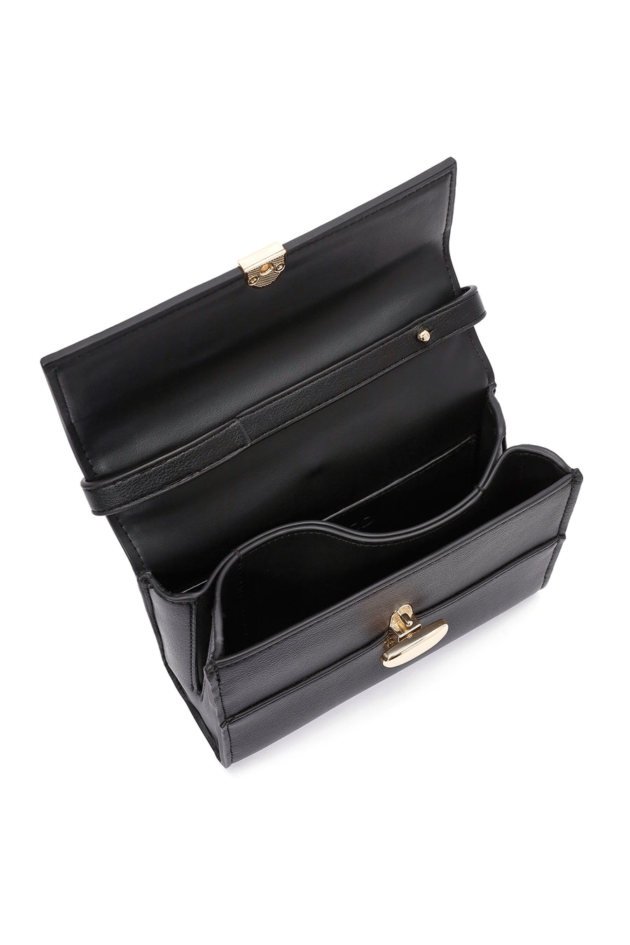 Women's Black Long Strap Crossbody Bag