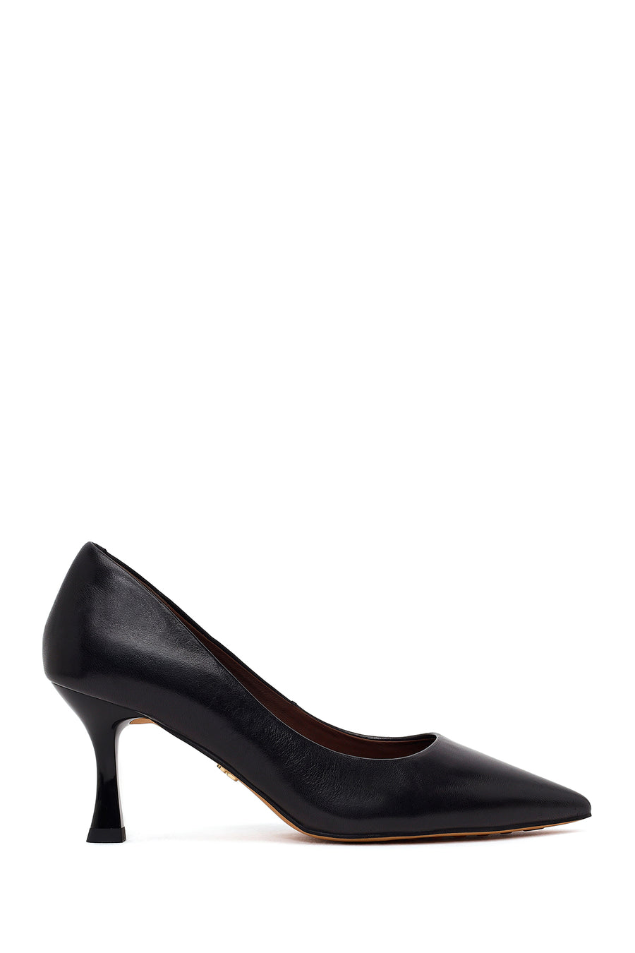 Kadın Siyah İnce Topuklu Deri Stiletto AF530014DV | Derimod