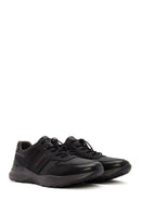 Men's Black Lace-up Leather Sneaker | Derimod