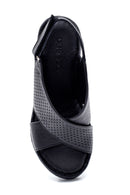 Women's Comfort Wedge Heel Leather Sandals | Derimod