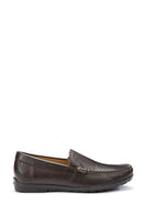 Geox Men's Brown Siron W Leather Casual Loafer | Derimod