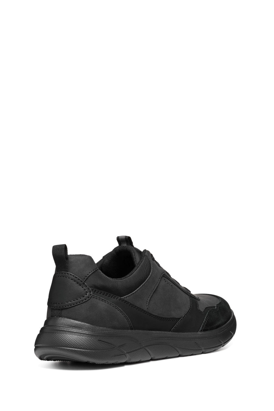 Geox Men Black Nebula Lace-Up Fabric Sneaker