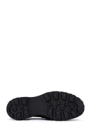 Women's Black Patent Leather Buckle Casual Loafer | Derimod