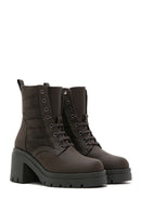 Women's Green Thick Heeled Boots | Derimod