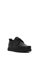 Men's Black Lace-Up Leather Casual Shoes | Derimod