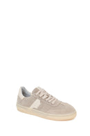 Woman Beige Lace-Up Suede Leather Sneakers | Derimod