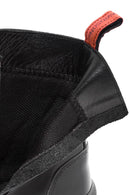 Harley Davidson Women's Black Jimmy Zipper Leather Combat Boots | Derimod
