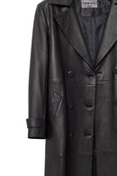 Beyonce Women's Black Leather Coat | Derimod