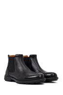 Men's Black Leather Chelsea Boot | Derimod