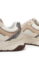 Woman Beige Lace-up Chunky Sneaker | Derimod