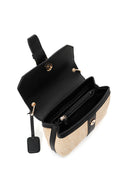 Women's Black Long Strap Straw Shoulder Bag | Derimod