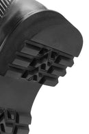 Men's Black Lace-Up Zipper Detailed Leather Casual Boots | Derimod