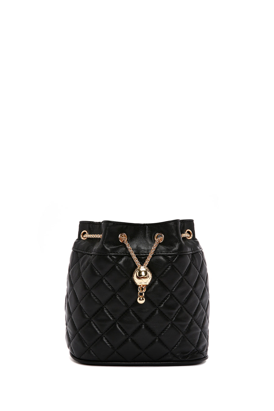 Women's Black Long Strap Quilted Crossbody Bag