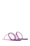 Women's Purple Transparent Jelly Slippers | Derimod