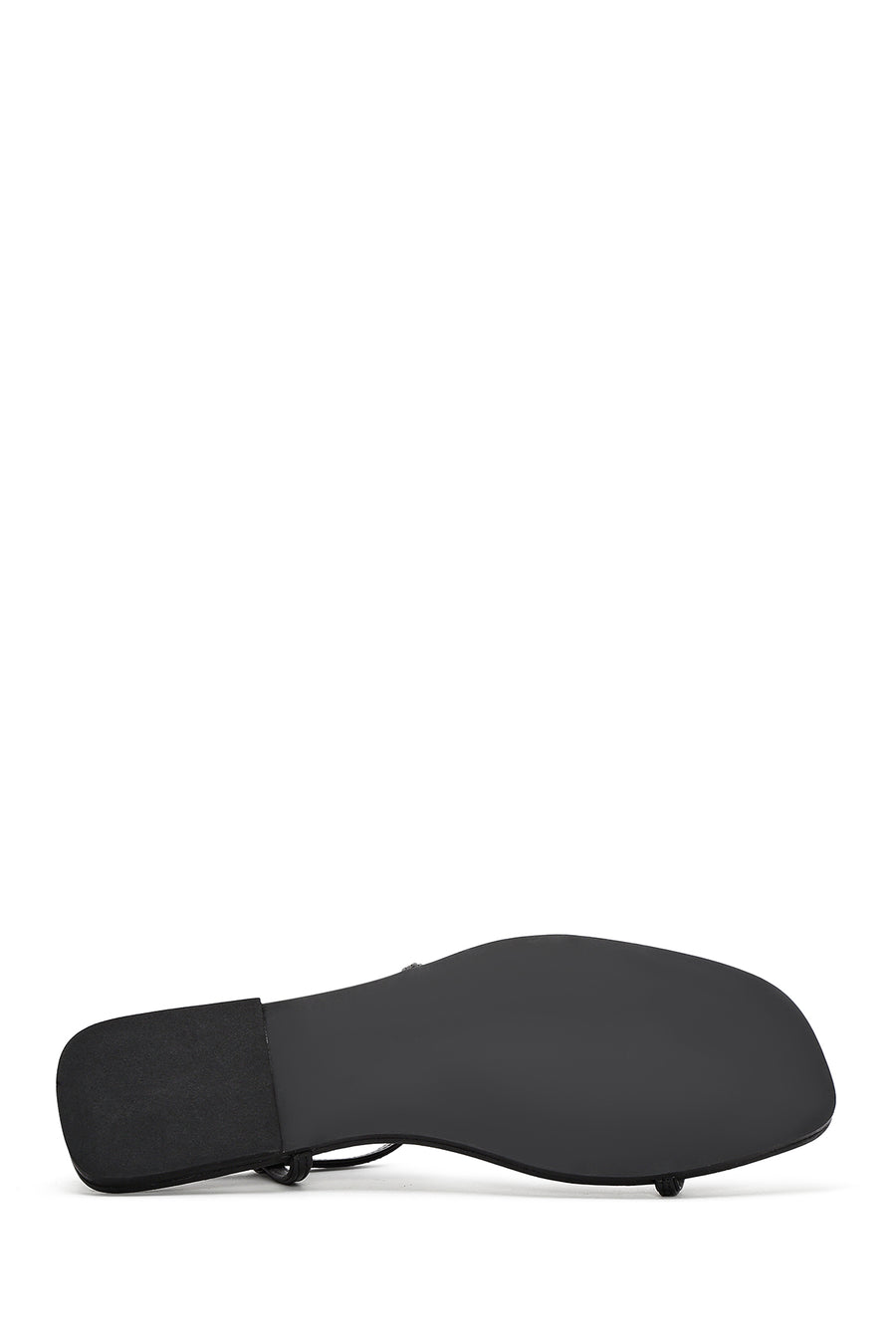 Women's Black Leather Flip-Flop Sandals