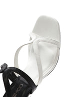Women's Black Ankle Buckle Thin Heel Sandals | Derimod