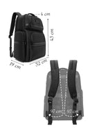 D-Pack Unisex Siyah Kumaş Sırt Çantası | Derimod