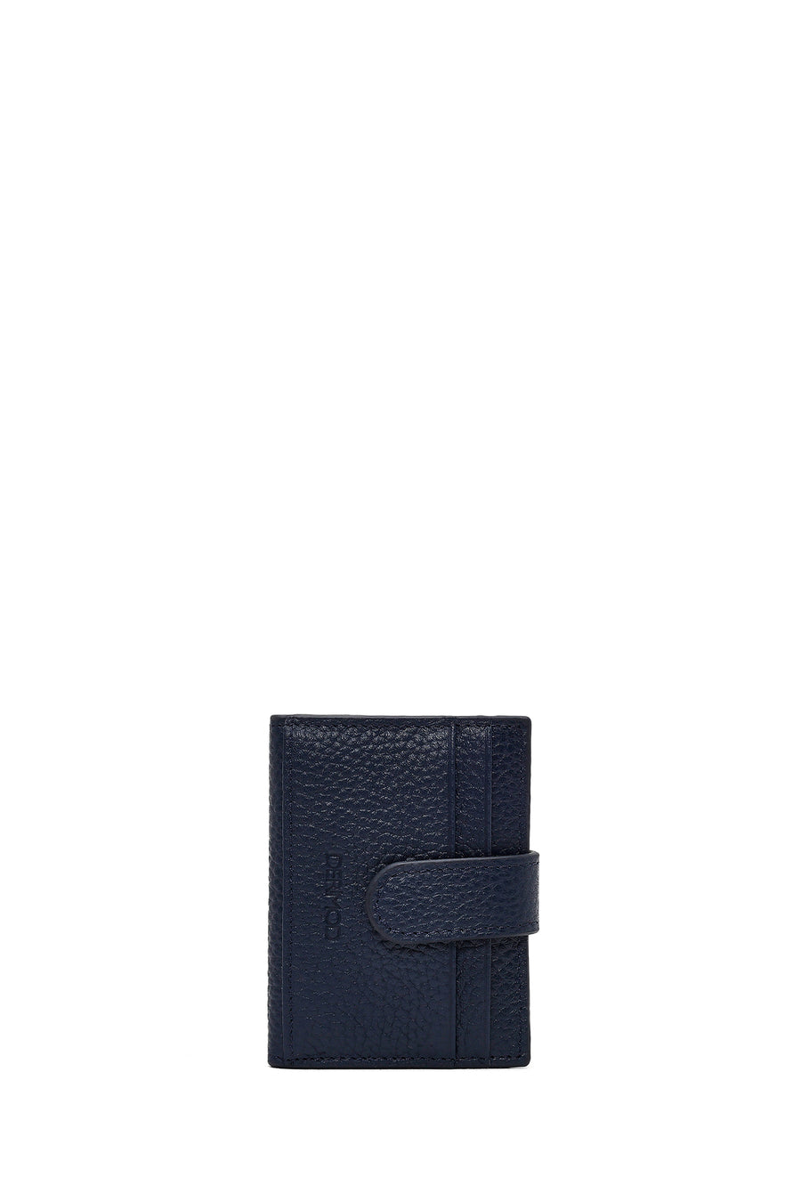 Men's Navy Blue Leather Card Holder
