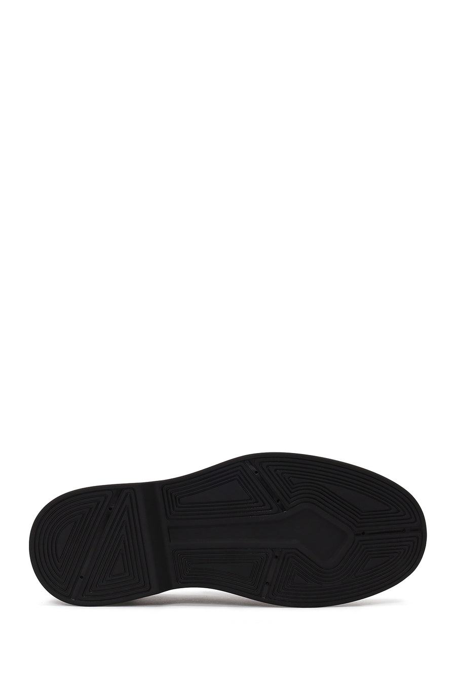 Male Black Thick-Soled Leather Casual Loafer