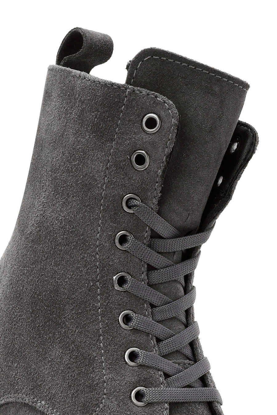 Women's Gray Suede Leather Boots