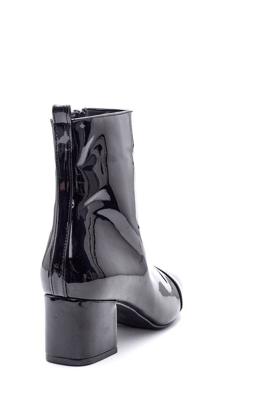 Women's Heeled Patent Leather Boots