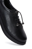 Women's Black Leather Comfort Shoes | Derimod