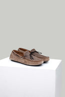 Printed Mink Men's Leather Loafer | Derimod