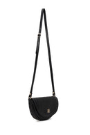 Woman Black Long-Strap Printed Mini Crossbody Bag | Derimod