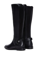 Women's Black Zipper Buckle Detail Boots | Derimod