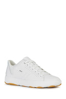 Geox Men's White Nebula Y Leather Sneaker | Derimod