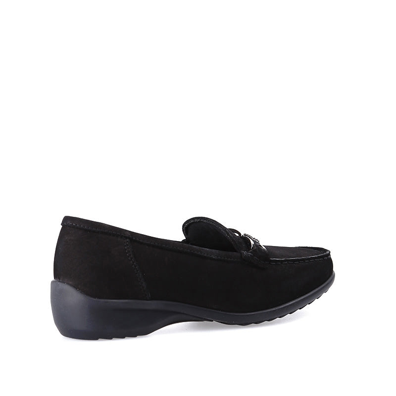 Buckle Suede Women's Loafer