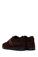 Male Brown Lace-Up Suede Leather Sneaker | Derimod