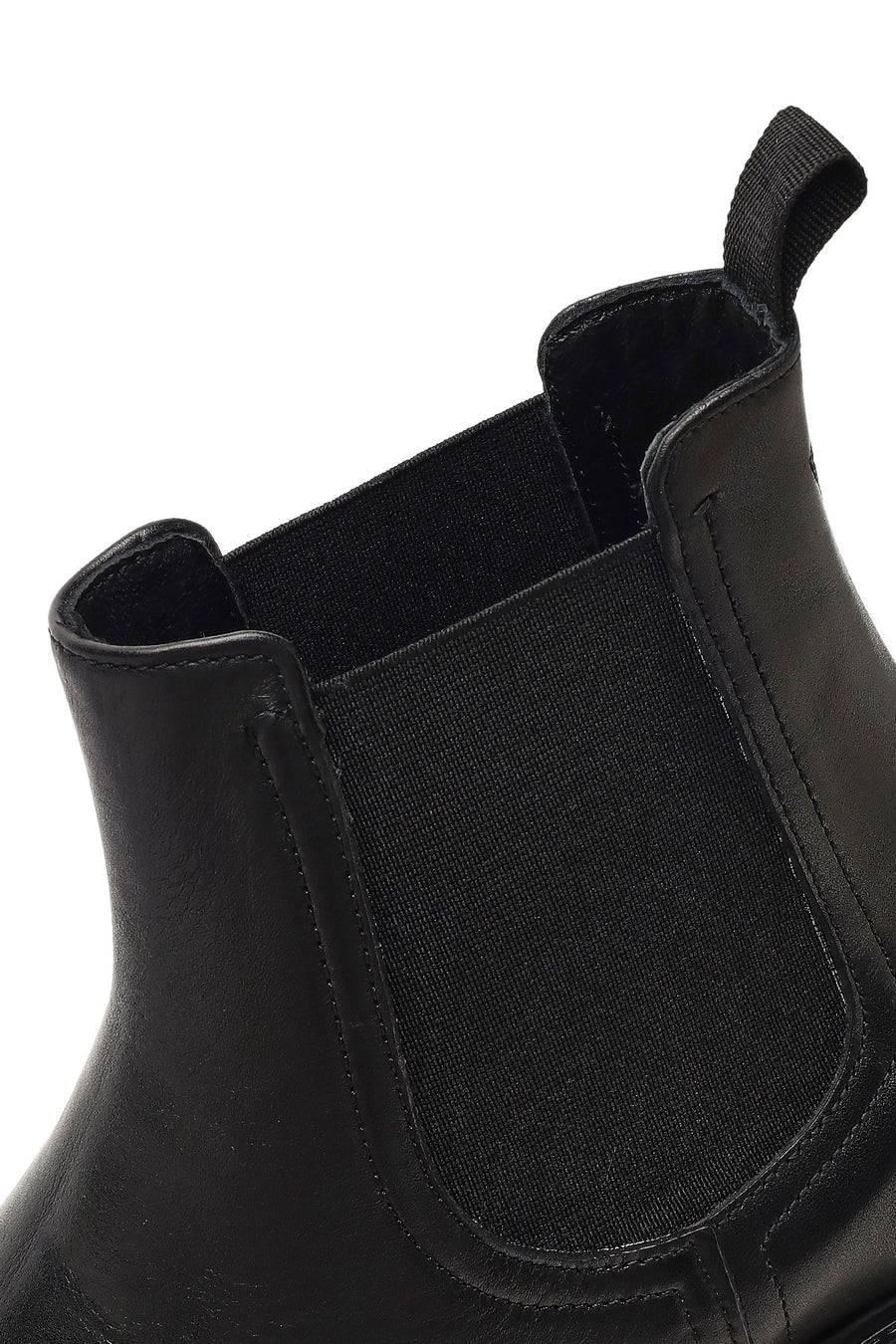 Men's Black Leather Casual Chelsea Boot