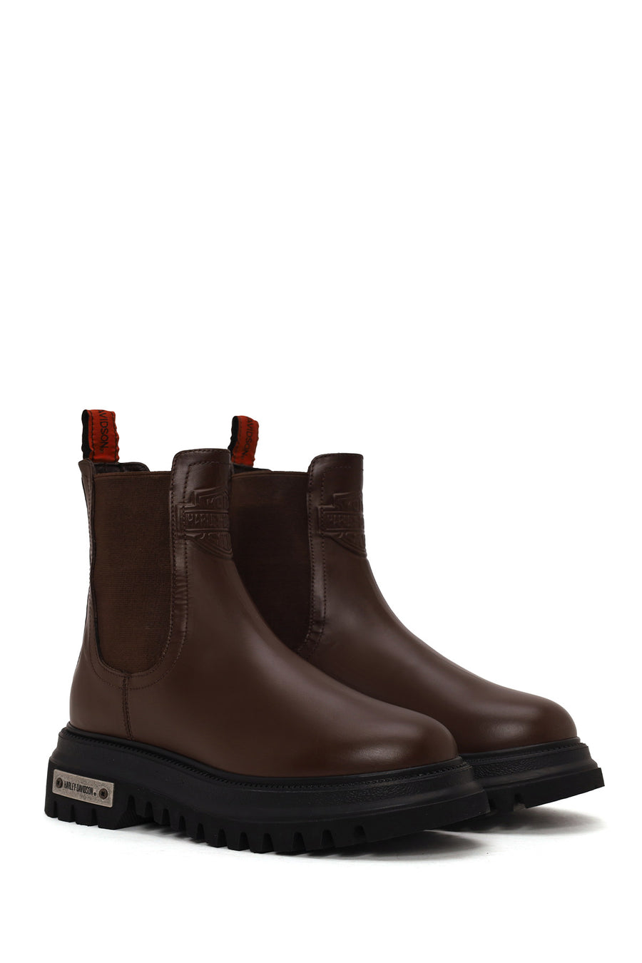 Harley Davidson Woman Tan Mourir Leather Chelsea Boots