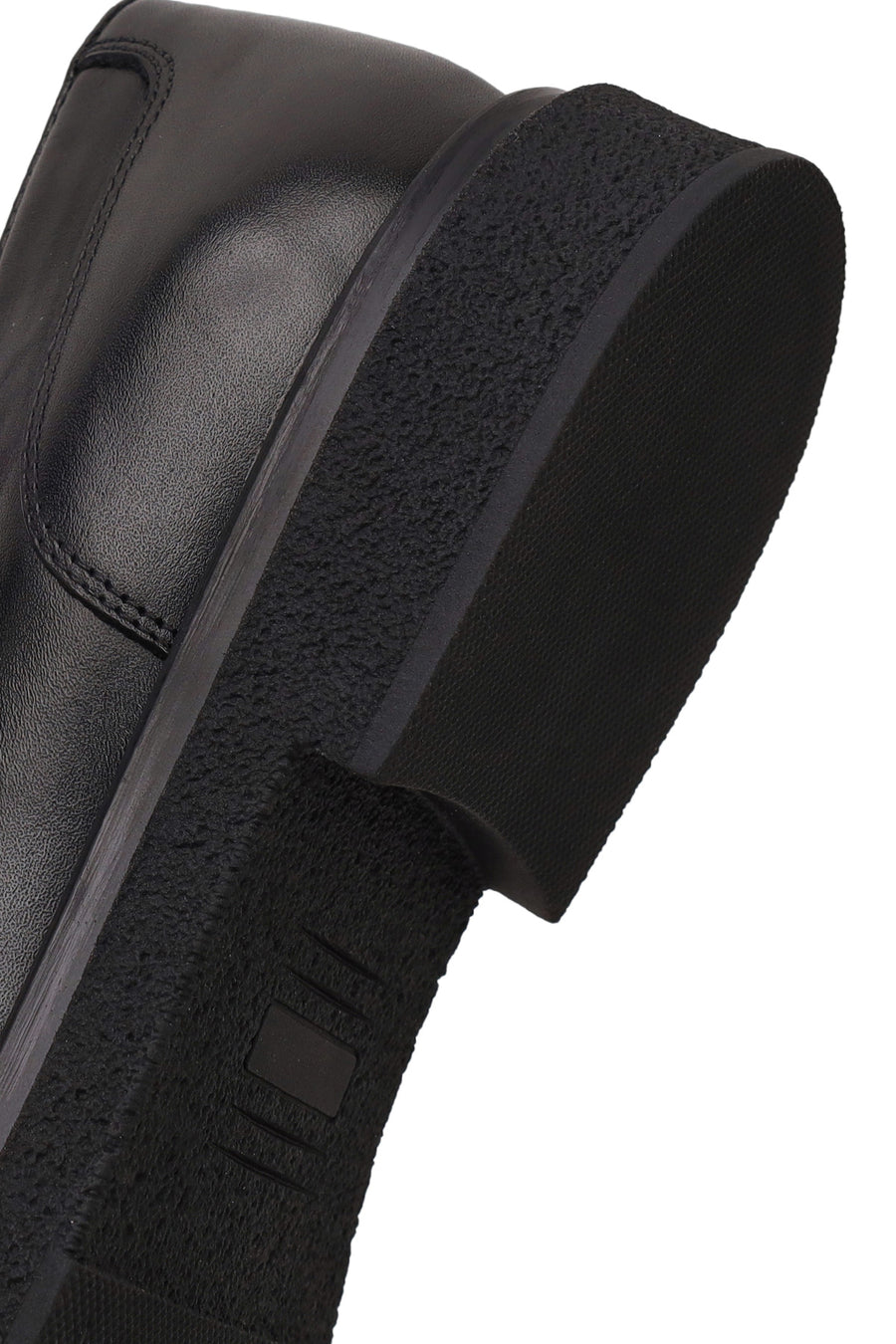 Erkek Siyah Tokalı Deri Casual Loafer