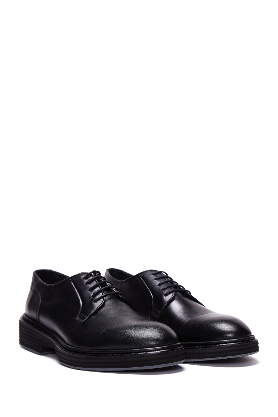 Men's Black Lace-up Leather Casual Shoes