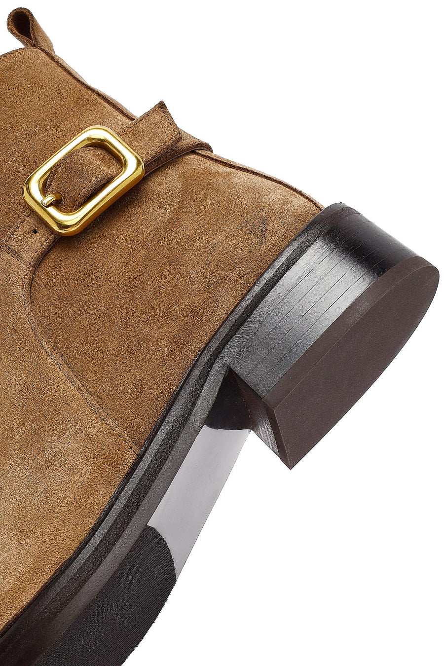 Woman Mink Zippered Suede Leather Boat