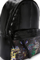 Women's Black Printed Backpack | Derimod