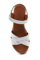 Women's Wedge Heel Leather Sandals | Derimod