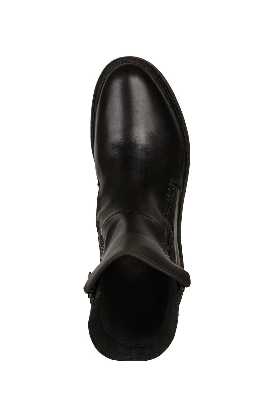 Geox Women's Black Nevegal Abx Leather Zippered Boots