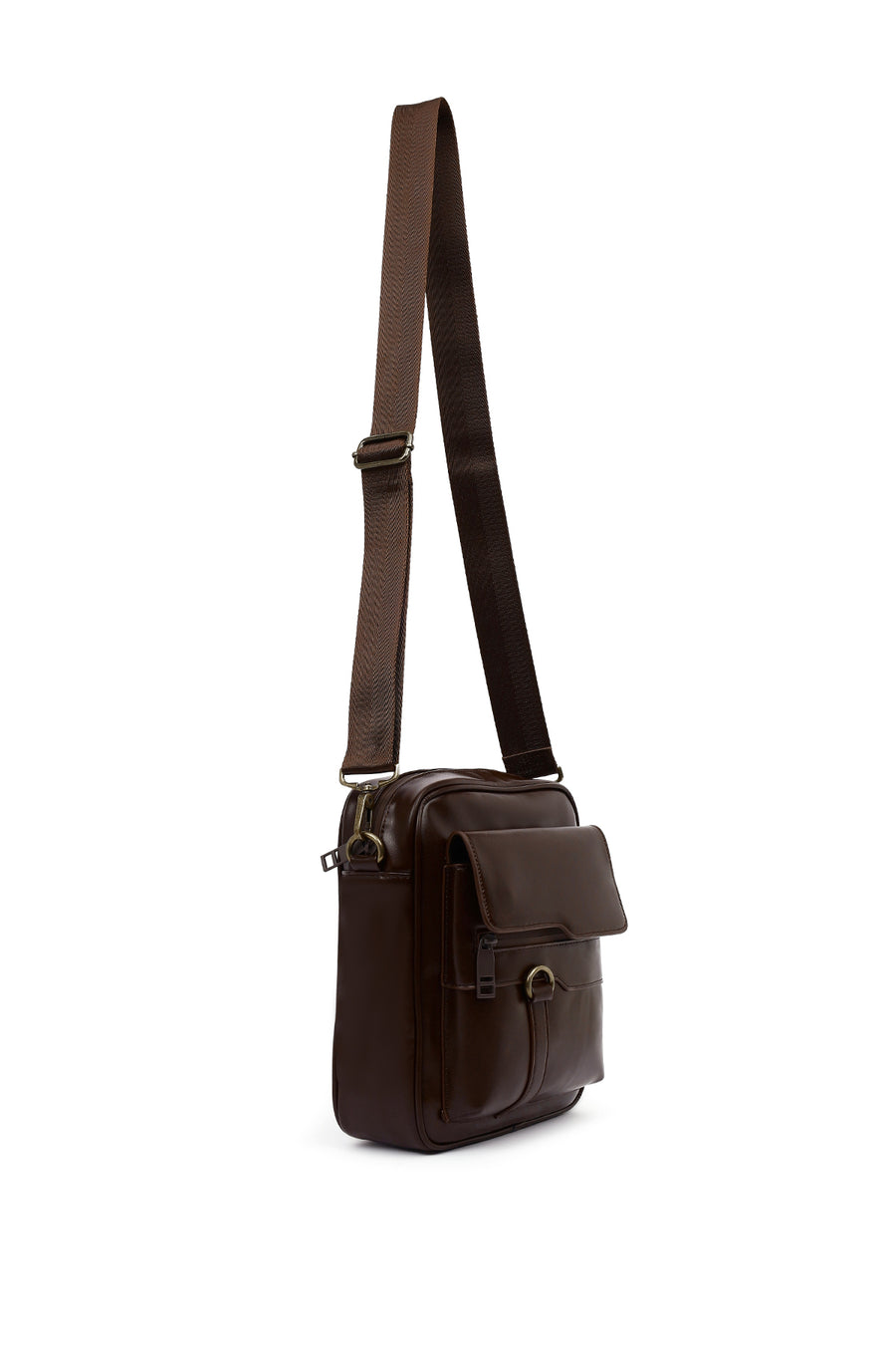 Men's Brown Messenger Bag