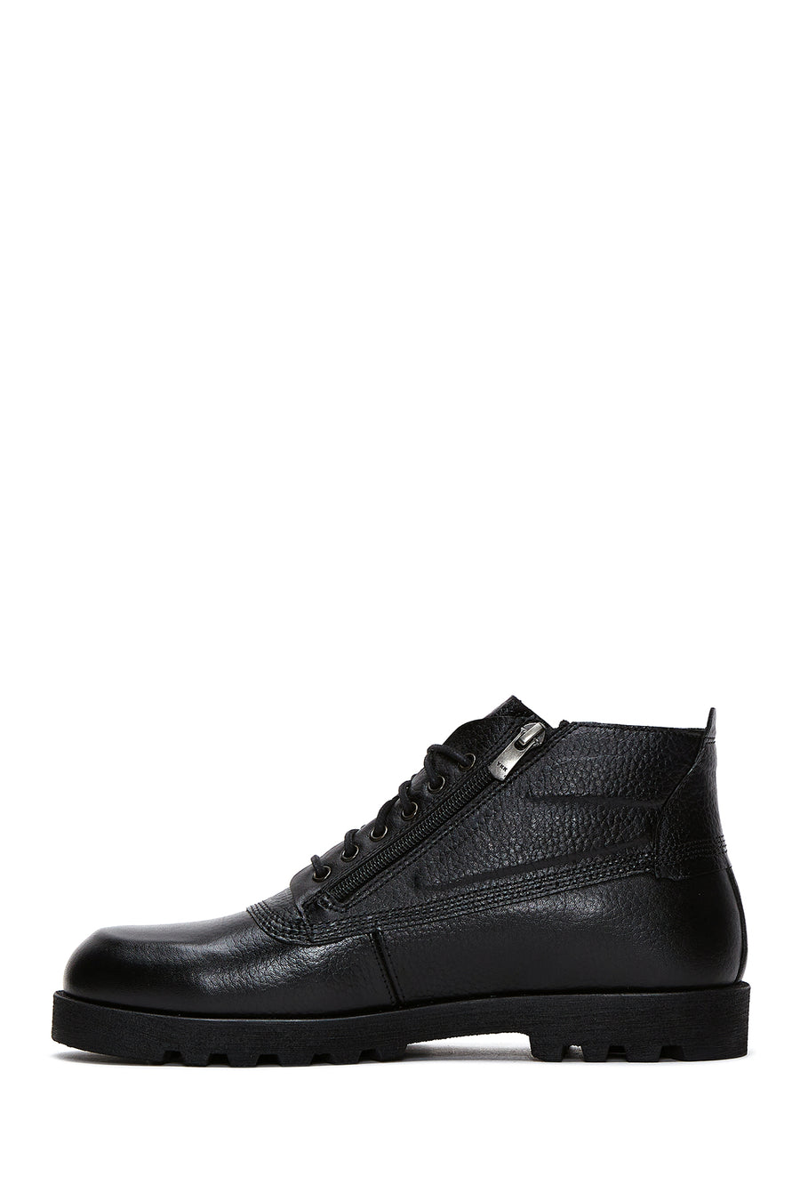 Men's Leather Casual Zipper Boots