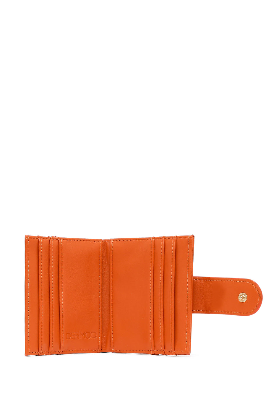 Woman Orange Quilted Card Holder
